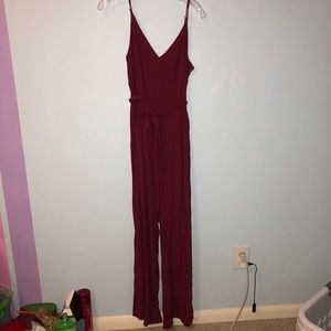 Maroon jumpsuit